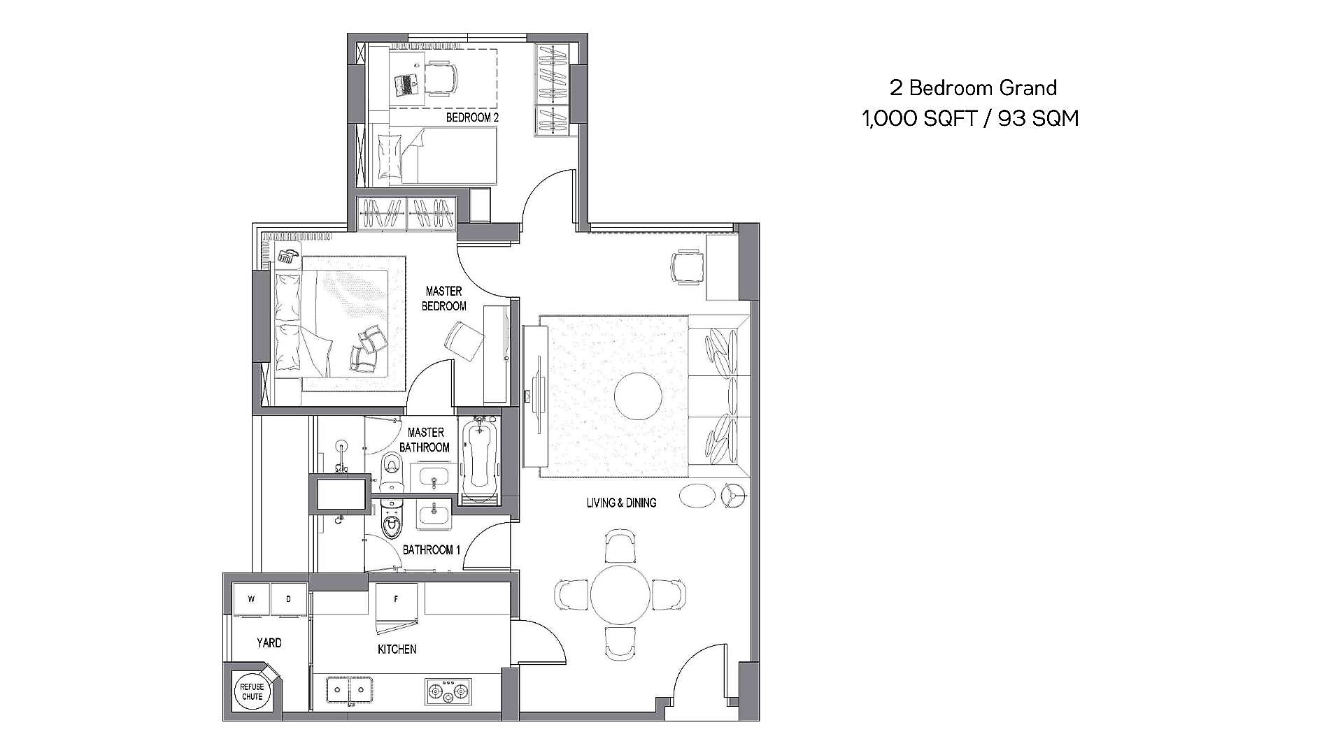 2BR - Floorplan