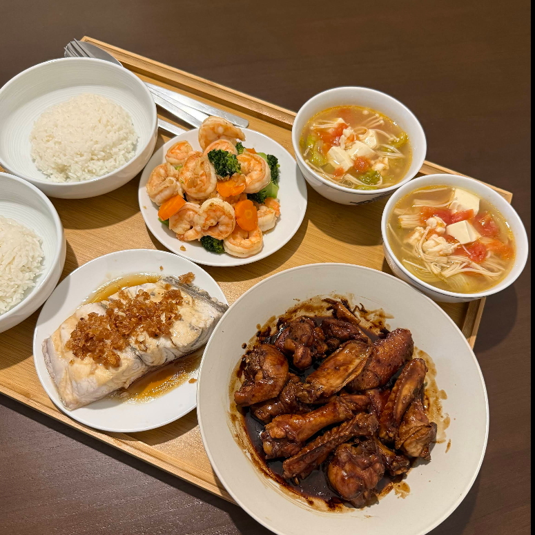 confinement meal prepared by confinement angels nanny