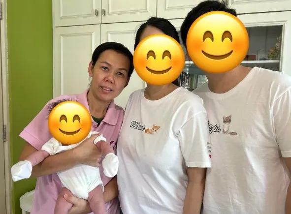 Kate CA844 with first-time parents and newborn, Singapore confinement nanny review
