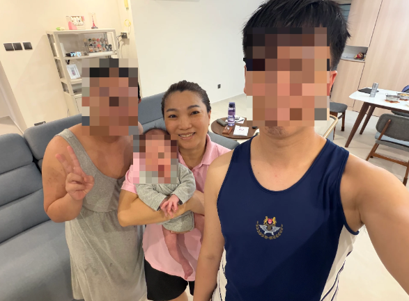 Ann CA813 with first-time parents, Singapore confinement nanny review by Lauren Xu
